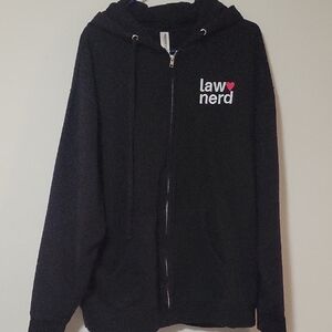 Black 'Law Nerd' Hoodie